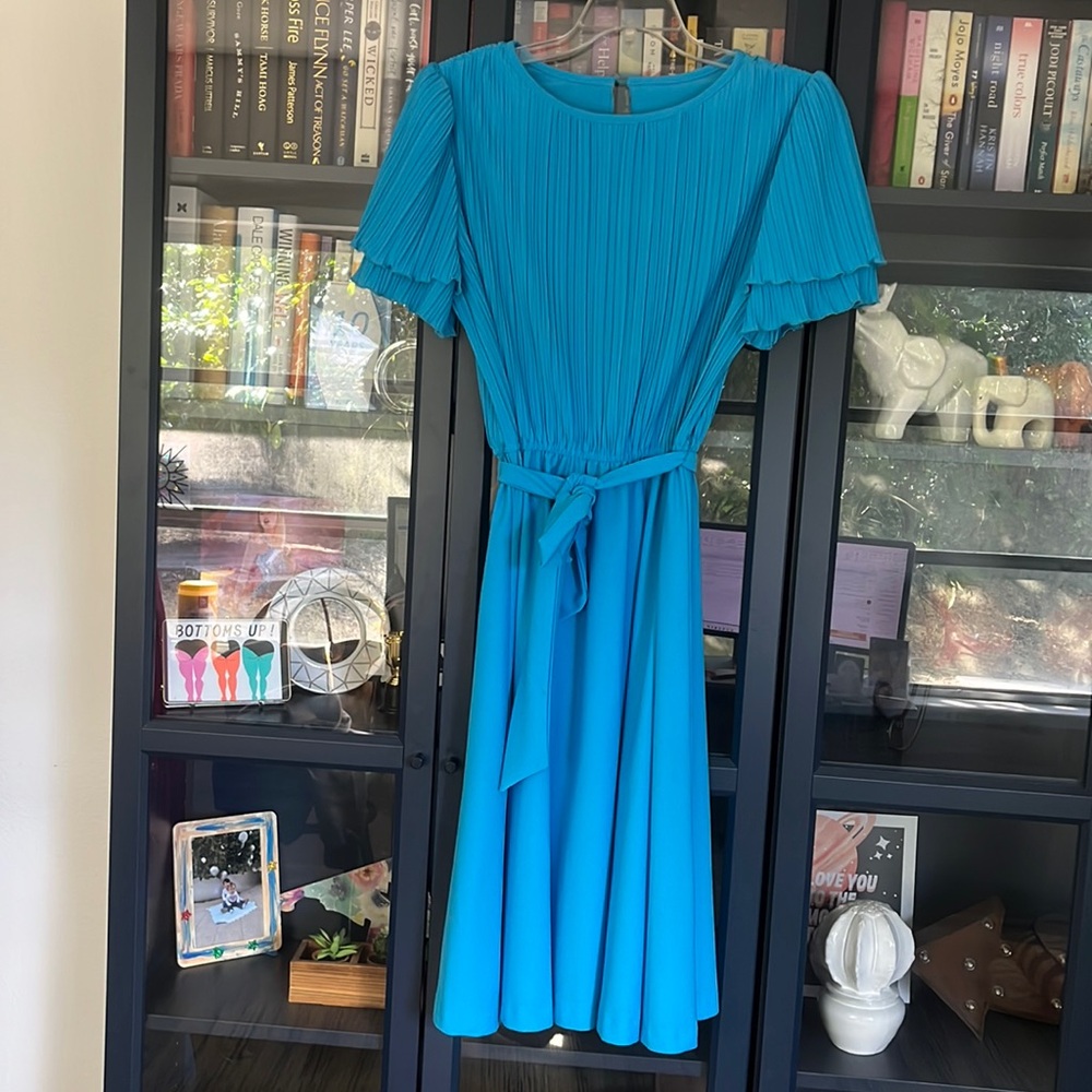 Vintage Jenny Pleated Top MIDI Dress